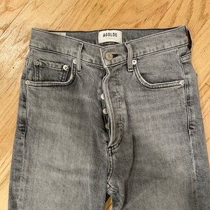 Agolde grey skinny jeans